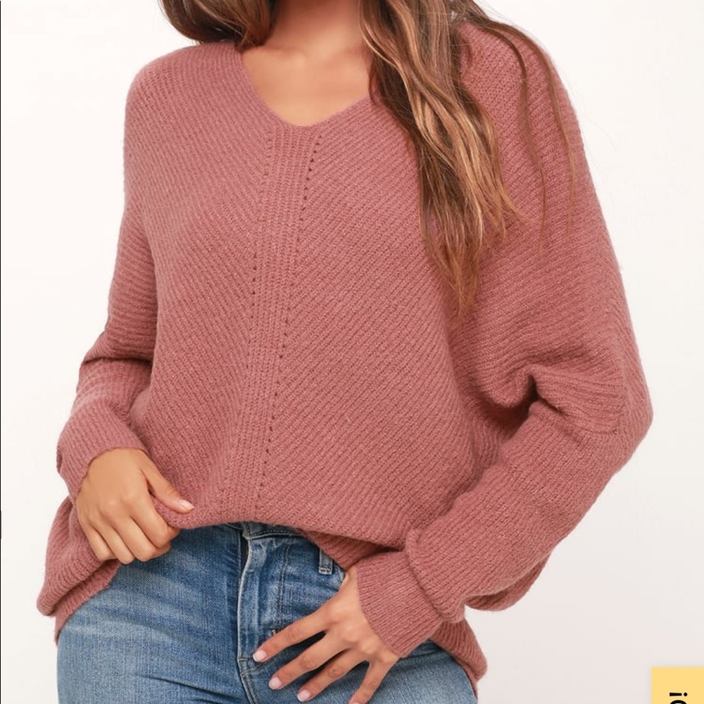 Lulu’s Mauve Dolman Sweater